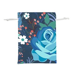 Floral Background Digital Art Lightweight Drawstring Pouch (s) by Ravend