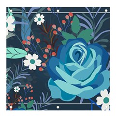 Floral Background Digital Art Banner And Sign 4  X 4  by Ravend