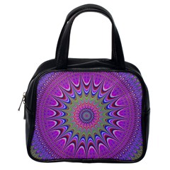 Art Mandala Design Ornament Flower Classic Handbag (One Side)