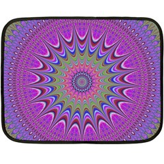 Art Mandala Design Ornament Flower Fleece Blanket (mini) by Ravend