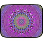 Art Mandala Design Ornament Flower Fleece Blanket (Mini) 35 x27  Blanket