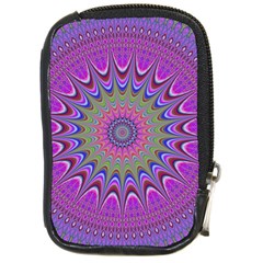 Art Mandala Design Ornament Flower Compact Camera Leather Case