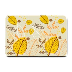 Nature Leaves Leaf Flowers Flower Background Wallpaper Small Doormat 