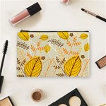 Nature Leaves Leaf Flowers Flower Background Wallpaper Cosmetic Bag (Medium) Front