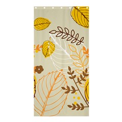 Nature Leaves Leaf Flowers Flower Background Wallpaper Shower Curtain 36  X 72  (stall) 