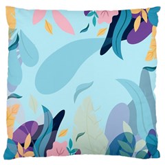 Leaves Leaf Nature Background Plant Large Cushion Case (one Side) by danenraven