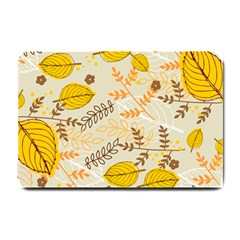 Leaf Leaves Flower Background Wallpaper Small Doormat  by danenraven