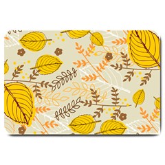 Leaf Leaves Flower Background Wallpaper Large Doormat  by danenraven