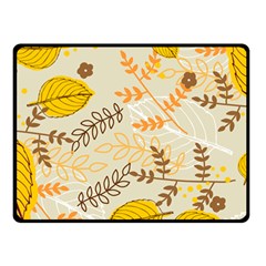 Leaf Leaves Flower Background Wallpaper Fleece Blanket (small) by danenraven