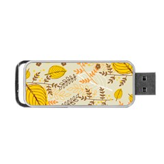 Leaf Leaves Flower Background Wallpaper Portable Usb Flash (two Sides) by danenraven