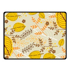 Leaf Leaves Flower Background Wallpaper Double Sided Fleece Blanket (small)  by danenraven