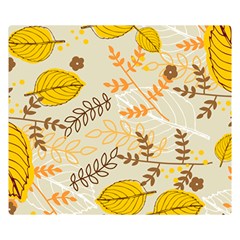 Leaf Leaves Flower Background Wallpaper Double Sided Flano Blanket (small)  by danenraven