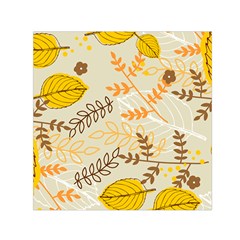 Leaf Leaves Flower Background Wallpaper Square Satin Scarf (30  X 30 ) by danenraven