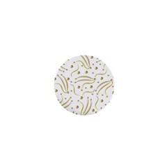 Illustration Pattern Seamless Golden 3d 1  Mini Buttons