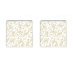 Illustration Pattern Seamless Golden 3d Cufflinks (square) by danenraven