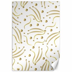 Illustration Pattern Seamless Golden 3d Canvas 12  X 18  by danenraven