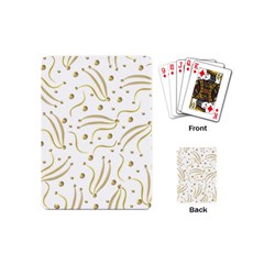 Illustration Pattern Seamless Golden 3d Playing Cards Single Design (mini) by danenraven