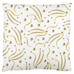 Illustration Pattern Seamless Golden 3d Large Cushion Case (two Sides) by danenraven