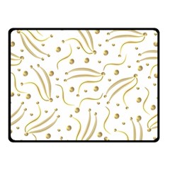 Illustration Pattern Seamless Golden 3d Double Sided Fleece Blanket (small)  by danenraven