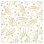 Illustration Pattern Seamless Golden 3d Square Satin Scarf (36  x 36 ) Front