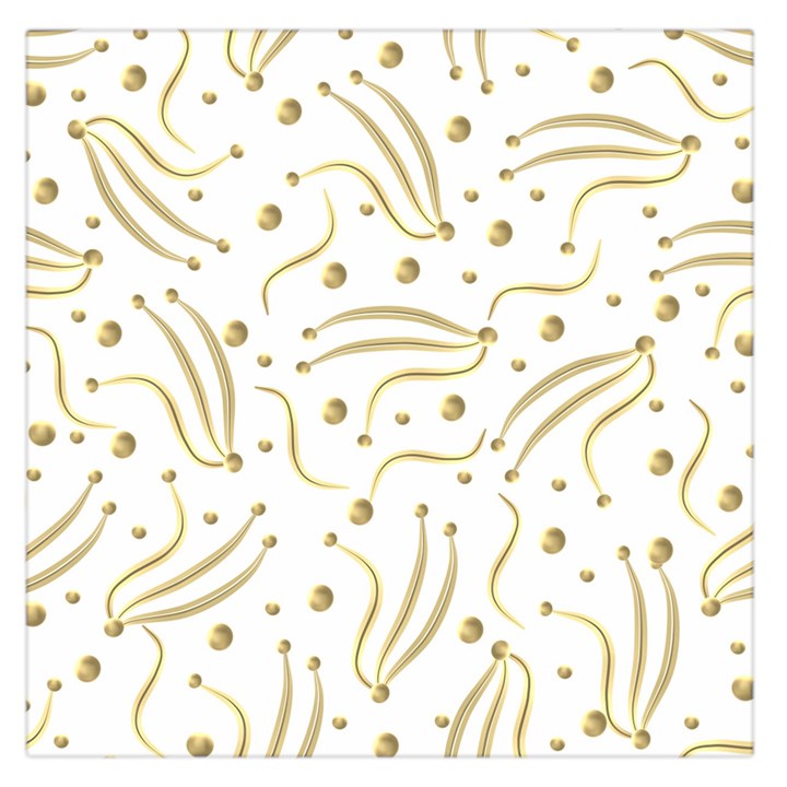 Illustration Pattern Seamless Golden 3d Square Satin Scarf (36  x 36 )