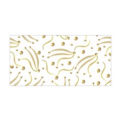 Illustration Pattern Seamless Golden 3d Yoga Headband by danenraven