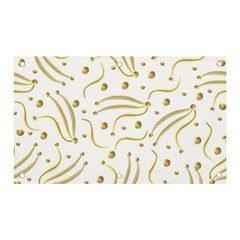 Illustration Pattern Seamless Golden 3d Banner And Sign 5  X 3  by danenraven