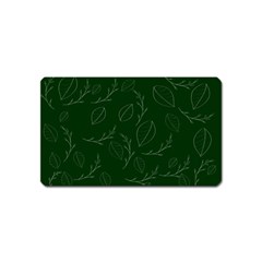 Leaves Leaf Foliage Plant  Background Magnet (name Card) by danenraven