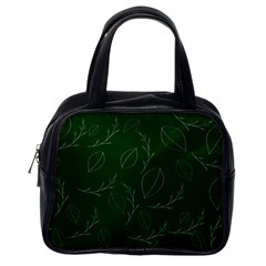 Leaves Leaf Foliage Plant  Background Classic Handbag (one Side) by danenraven