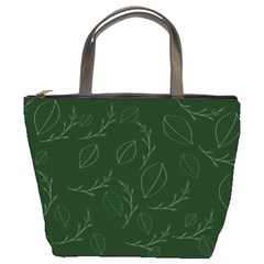 Leaves Leaf Foliage Plant  Background Bucket Bag by danenraven