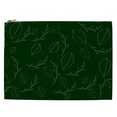 Leaves Leaf Foliage Plant  Background Cosmetic Bag (xxl) by danenraven