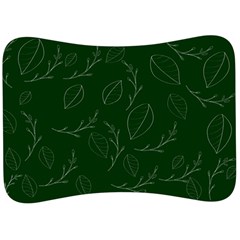 Leaves Leaf Foliage Plant  Background Velour Seat Head Rest Cushion by danenraven