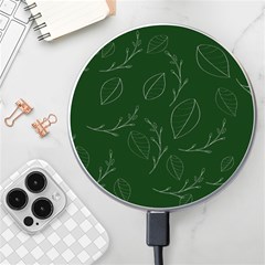 Leaves Leaf Foliage Plant  Background Wireless Charger by danenraven