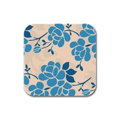 Flower Petal Branch Corolla Rubber Square Coaster (4 Pack) by danenraven