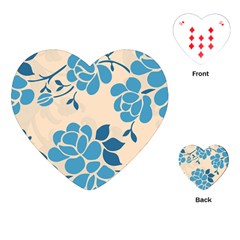 Flower Petal Branch Corolla Playing Cards Single Design (heart) by danenraven