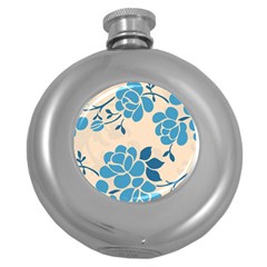 Flower Petal Branch Corolla Round Hip Flask (5 Oz) by danenraven