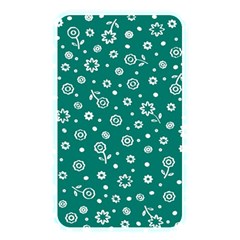 Flowers Floral Background Green Memory Card Reader (rectangular) by danenraven