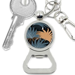 Leaves Background Digital Paper Bottle Opener Key Chain by danenraven