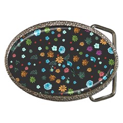 Flowers-leaves Leaf Background Floral Flora Belt Buckles