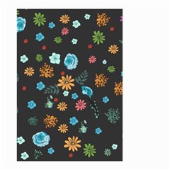 Flowers-leaves Leaf Background Floral Flora Small Garden Flag (two Sides) by danenraven