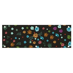 Flowers-leaves Leaf Background Floral Flora Banner And Sign 6  X 2 