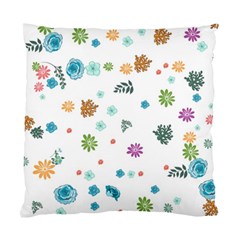 Flower Leaf Leaves Background Floral Standard Cushion Case (two Sides) by danenraven