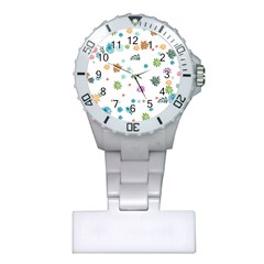 Flower Leaf Leaves Background Floral Plastic Nurses Watch by danenraven