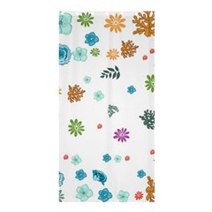 Flowers Flower Leaf Leaves Background Floral Flora Shower Curtain 36  X 72  (stall)  by danenraven