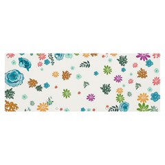 Flowers Flower Leaf Leaves Background Floral Flora Banner And Sign 8  X 3  by danenraven