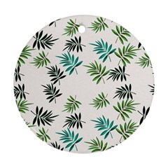 Leaves Leaf Green Nature Ornament (Round)