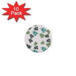 Leaves Leaf Green Nature 1  Mini Buttons (10 pack)  Front