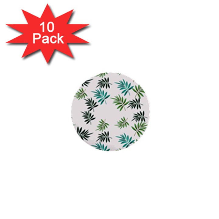 Leaves Leaf Green Nature 1  Mini Buttons (10 pack) 