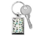 Leaves Leaf Green Nature Key Chain (Rectangle) Front