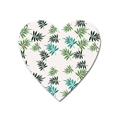 Leaves Leaf Green Nature Heart Magnet